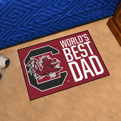 South Carolina Gamecocks Starter Mat Accent Rug - 19in. x 30in. World's Best Dad Starter Mat