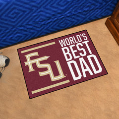 Florida State Seminoles Starter Mat Accent Rug - 19in. x 30in. World's Best Dad Starter Mat