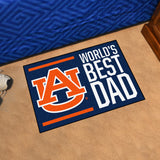 Auburn Tigers Starter Mat Accent Rug - 19in. x 30in. World's Best Dad Starter Mat