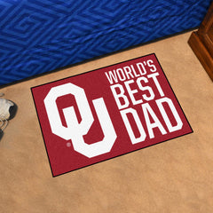 Oklahoma Sooners Starter Mat Accent Rug - 19in. x 30in. World's Best Dad Starter Mat - Oklahoma