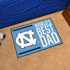 North Carolina Tar Heels Starter Mat Accent Rug - 19in. x 30in. World's Best Dad Starter Mat