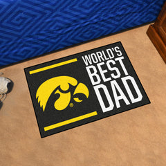 Iowa Hawkeyes Starter Mat Accent Rug - 19in. x 30in. World's Best Dad Starter Mat