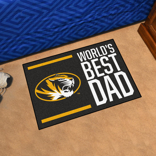 Missouri Tigers Starter Mat Accent Rug - 19in. x 30in. World's Best Dad Starter Mat