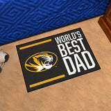 Missouri Tigers Starter Mat Accent Rug - 19in. x 30in. World's Best Dad Starter Mat