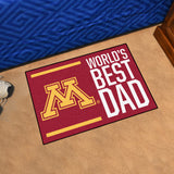 Minnesota Golden Gophers Starter Mat Accent Rug - 19in. x 30in. World's Best Dad Starter Mat