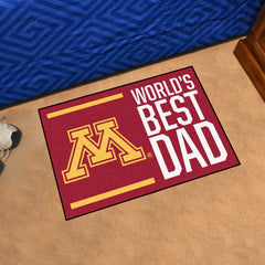 Minnesota Golden Gophers Starter Mat Accent Rug - 19in. x 30in. World's Best Dad Starter Mat