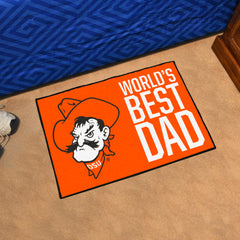 Oklahoma State Cowboys Starter Mat Accent Rug - 19in. x 30in. World's Best Dad Starter Mat - Oklahoma State