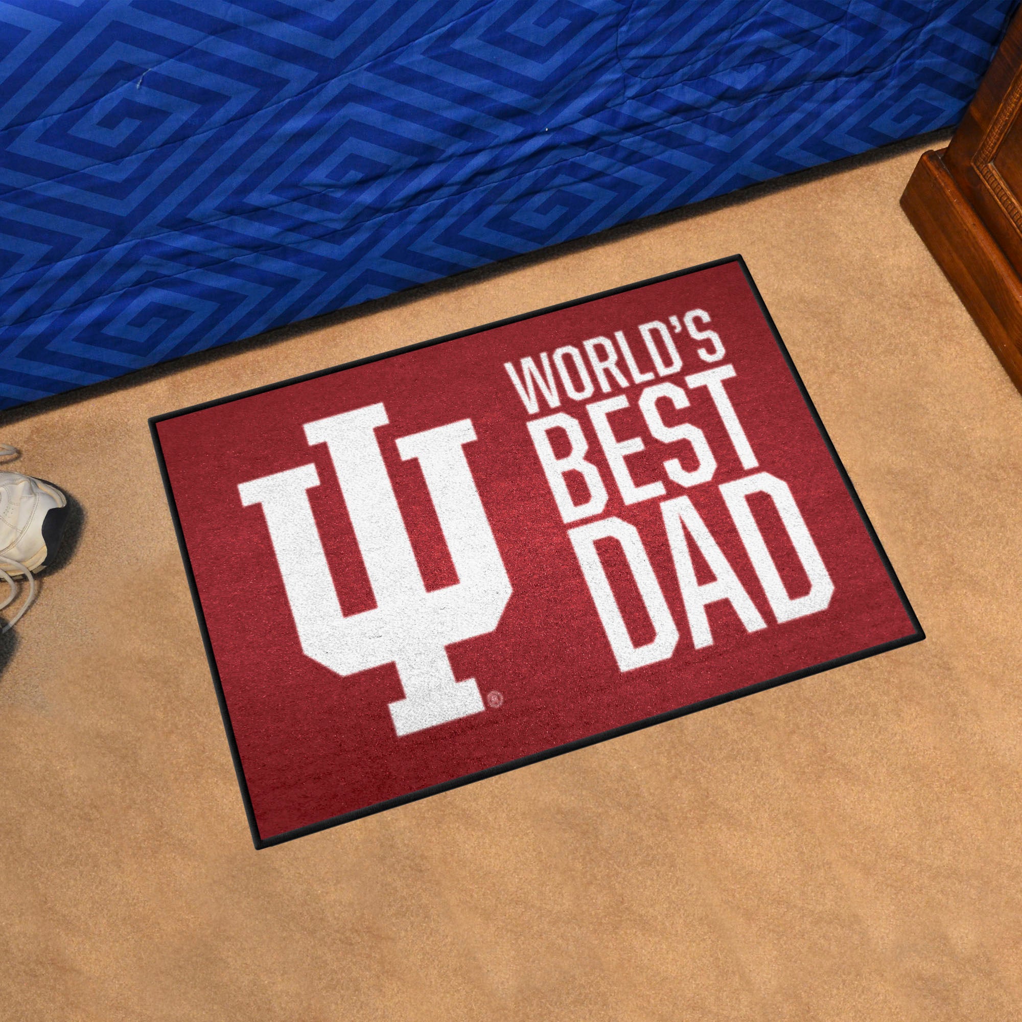 Indiana Hooisers Starter Mat Accent Rug - 19in. x 30in. World's Best Dad Starter Mat