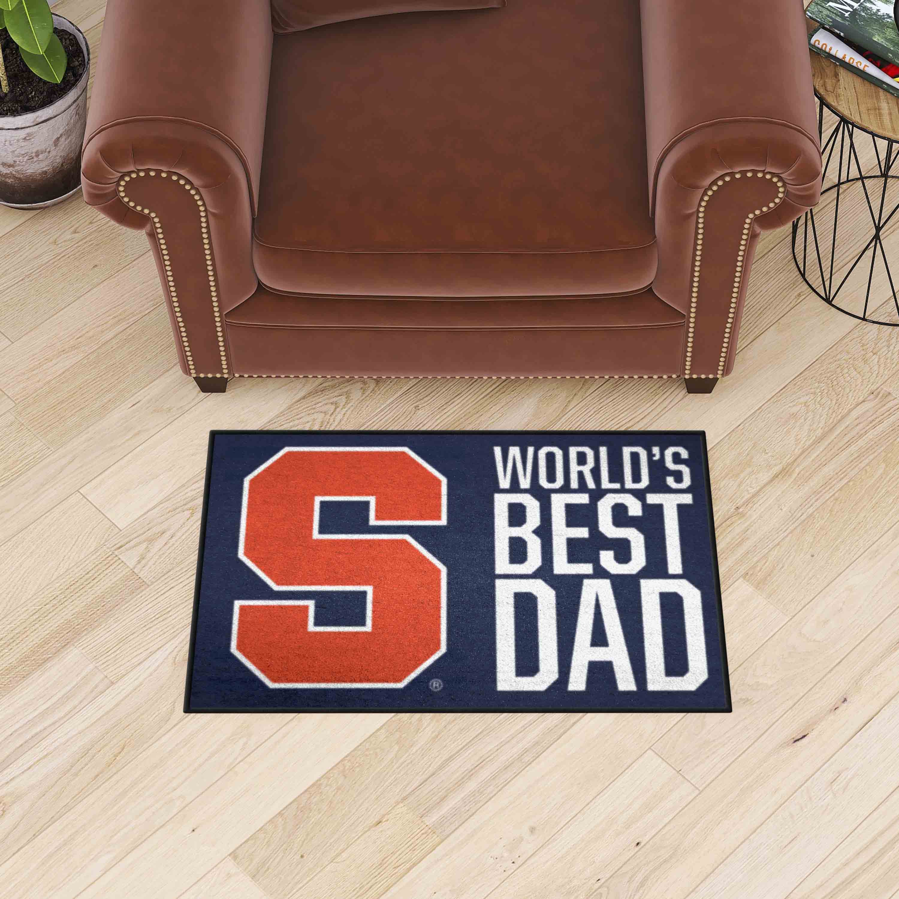 Syracuse Orange Starter Mat Accent Rug - 19in. x 30in. World's Best Dad Starter Mat