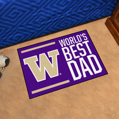 Washington Huskies Starter Mat Accent Rug - 19in. x 30in. World's Best Dad Starter Mat