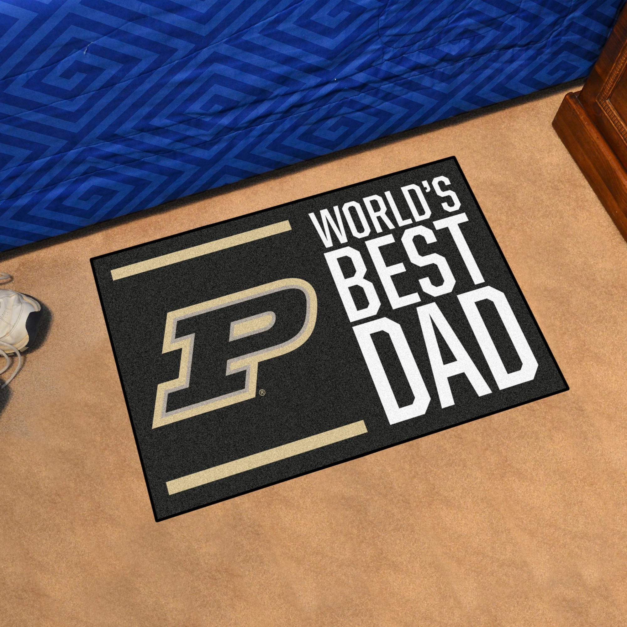 Purdue Boilermakers Starter Mat Accent Rug - 19in. x 30in. World's Best Dad Starter Mat