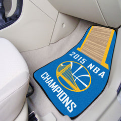 Golden State Warriors 2015 NBA Champions Front Carpet Car Mat Set - 2 Pieces