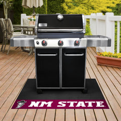 New Mexico State Lobos Vinyl Grill Mat - 26in. x 42in. - New Mexico State