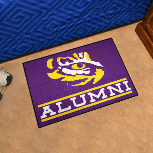 LSU Tigers Starter Mat Accent Rug - 19in. x 30in. Alumni Starter Mat