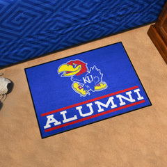 Kansas Jayhawks Starter Mat Accent Rug - 19in. x 30in. Alumni Starter Mat