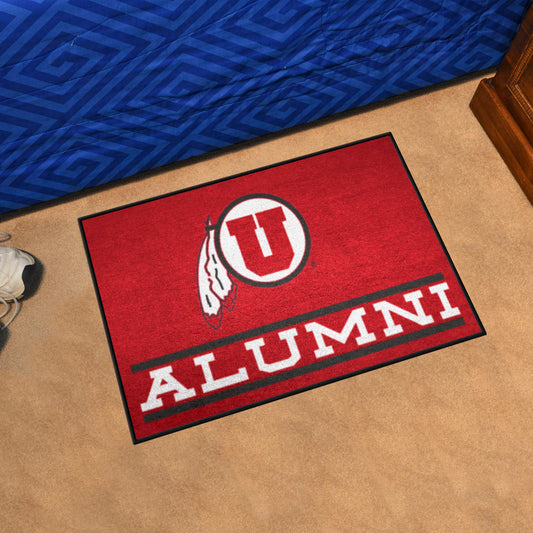 Utah Utes Starter Mat Accent Rug - 19in. x 30in. Alumni Starter Mat - Utah