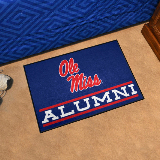 Ole Miss Rebels Starter Mat Accent Rug - 19in. x 30in. Alumni Starter Mat - Ole Miss