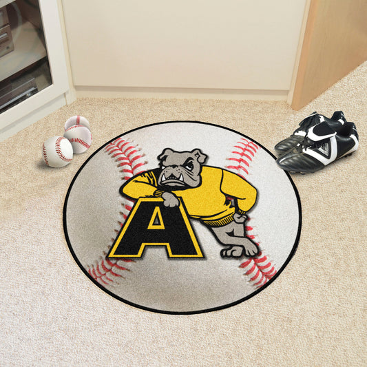 Adrian College Bulldogs Baseball Rug - 27in. Diameter