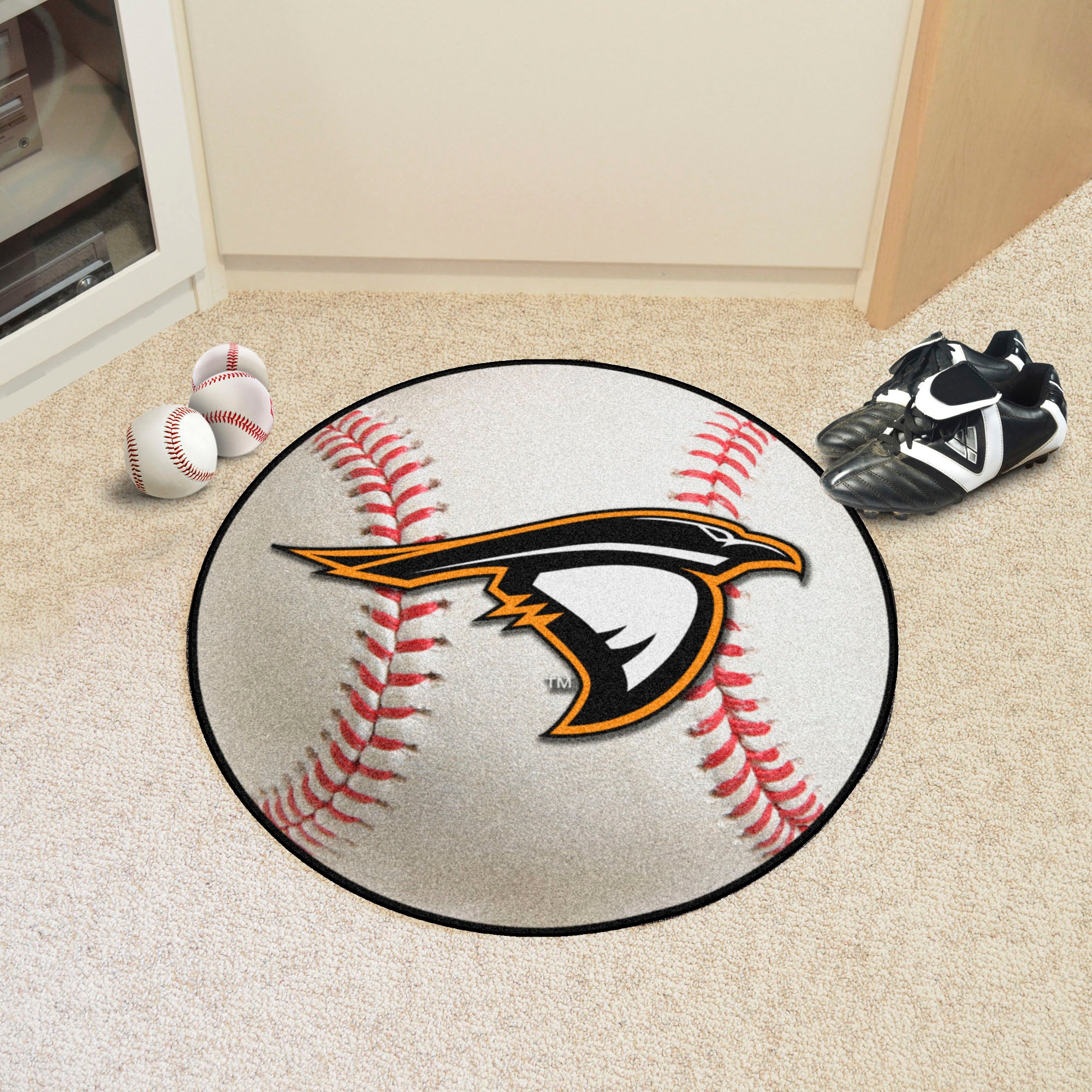 Anderson (IN) Ravens Baseball Rug - 27in. Diameter