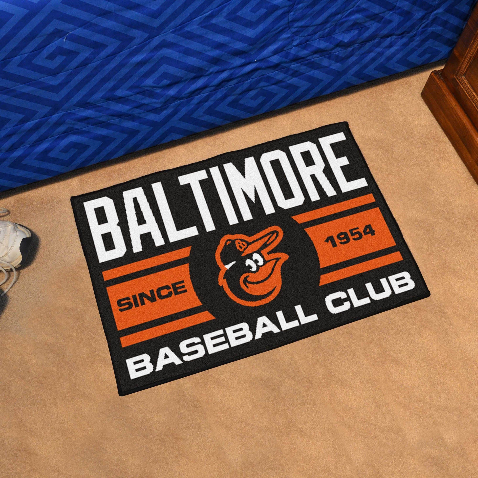 Baltimore Orioles Starter Mat Accent Rug - 19in. x 30in., Uniform Design - Baltimore Orioles