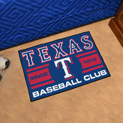 Texas Rangers Starter Mat Accent Rug - 19in. x 30in., Uniform Design