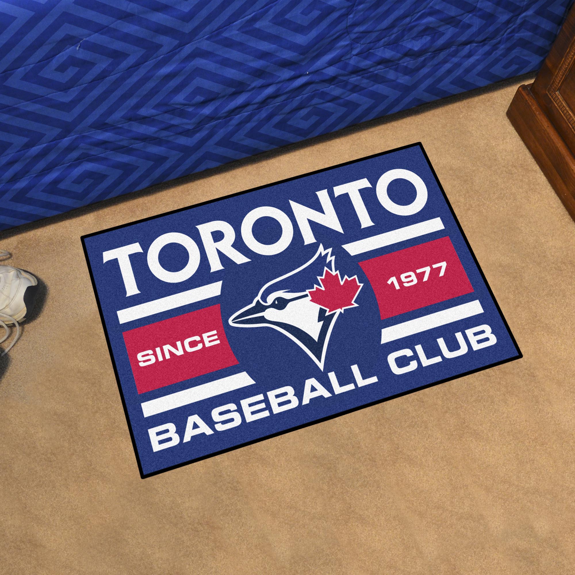 Toronto Blue Jays Starter Mat Accent Rug - 19in. x 30in., Uniform Design