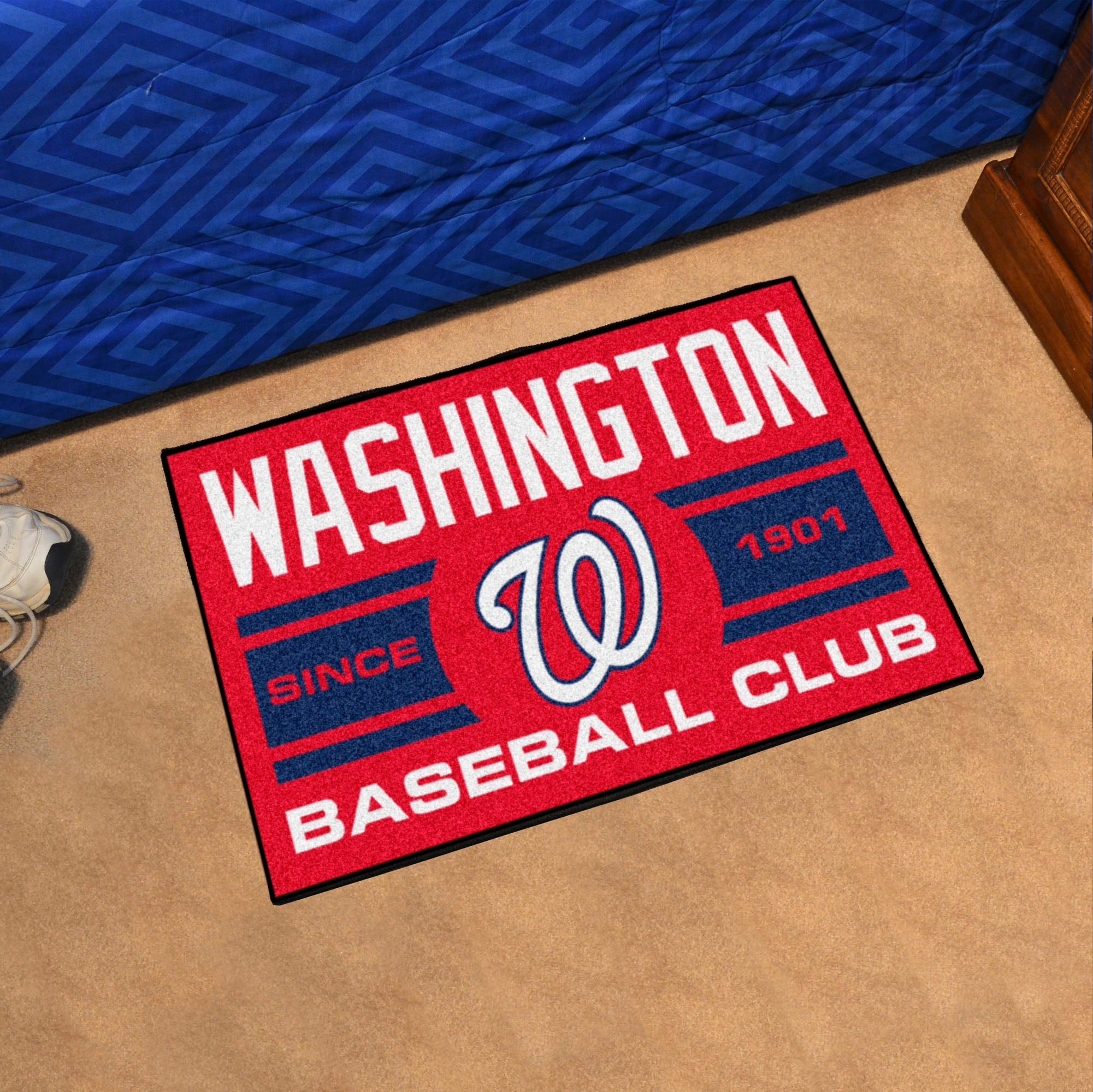 Washington Nationals Starter Mat Accent Rug - 19in. x 30in., Uniform Design