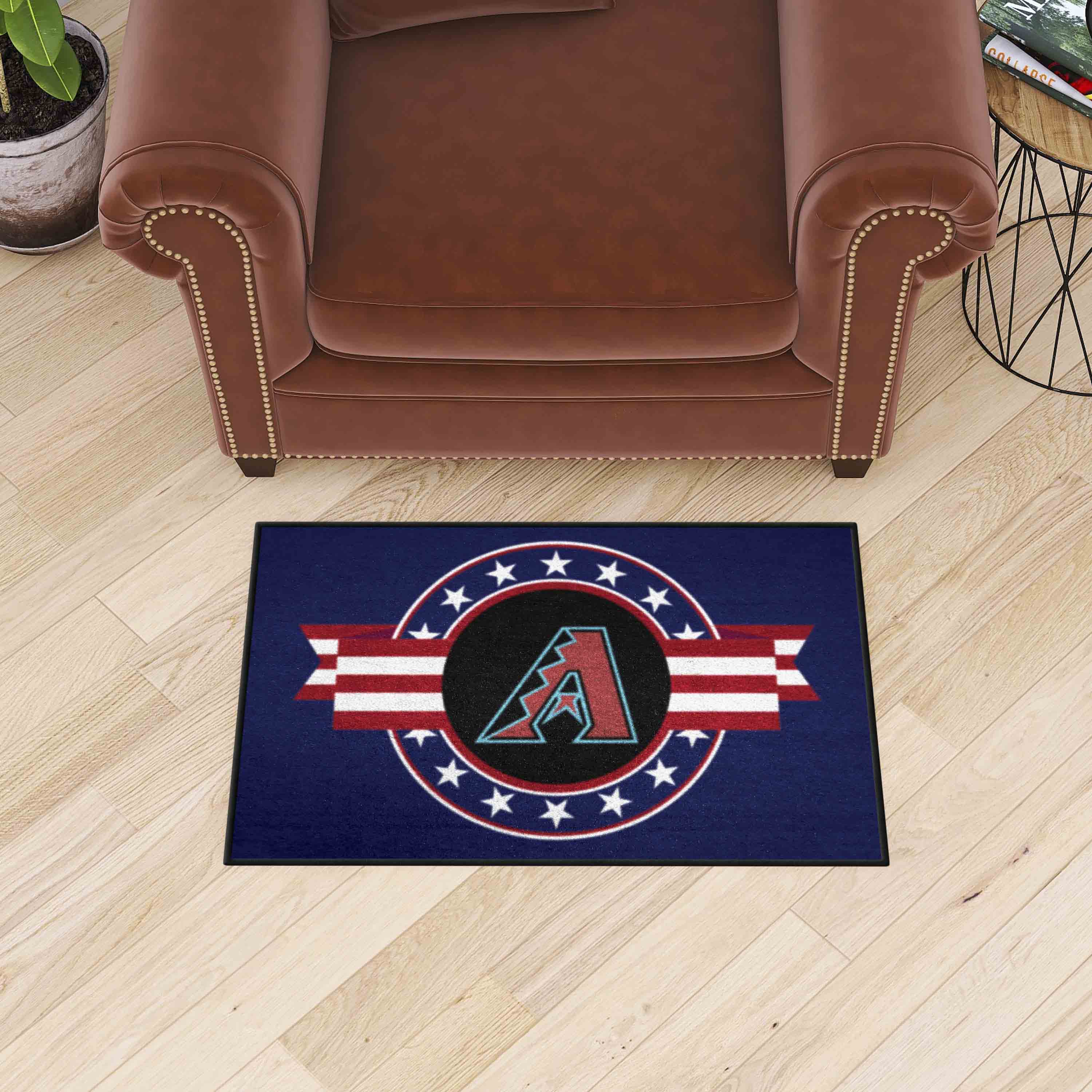 Arizona Diamondbacks Starter Mat Accent Rug - 19in. x 30in. Patriotic Starter Mat