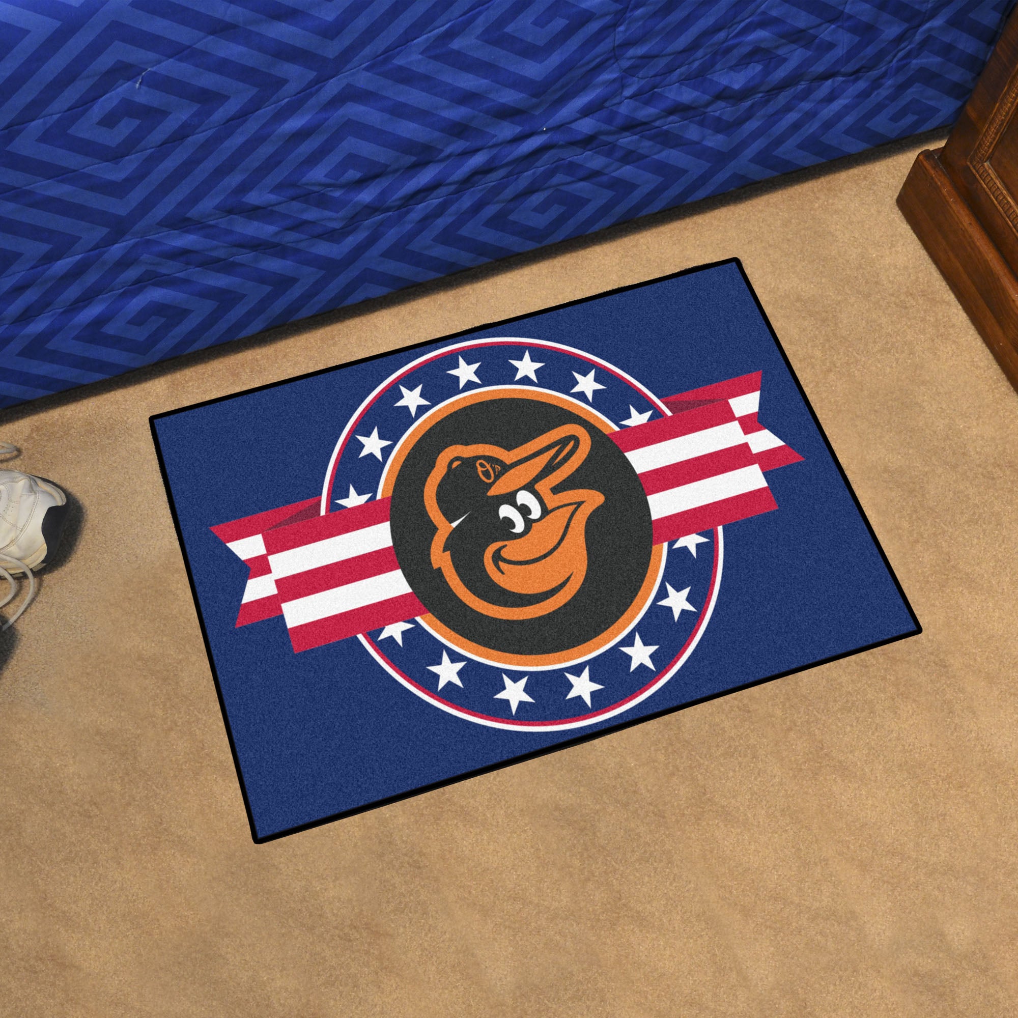 Baltimore Orioles Starter Mat Accent Rug - 19in. x 30in. Patriotic Starter Mat