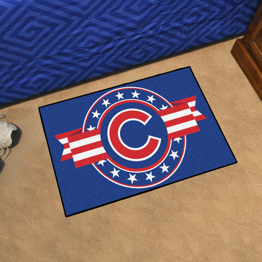 Chicago Cubs Starter Mat Accent Rug - 19in. x 30in. Patriotic Starter Mat - Chicago Cubs