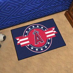 Los Angeles Angels Starter Mat Accent Rug - 19in. x 30in. Patriotic Starter Mat