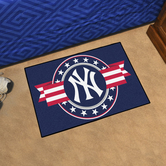 New York Yankees Starter Mat Accent Rug - 19in. x 30in. Patriotic Starter Mat