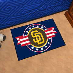 San Diego Padres Starter Mat Accent Rug - 19in. x 30in. Patriotic Starter Mat