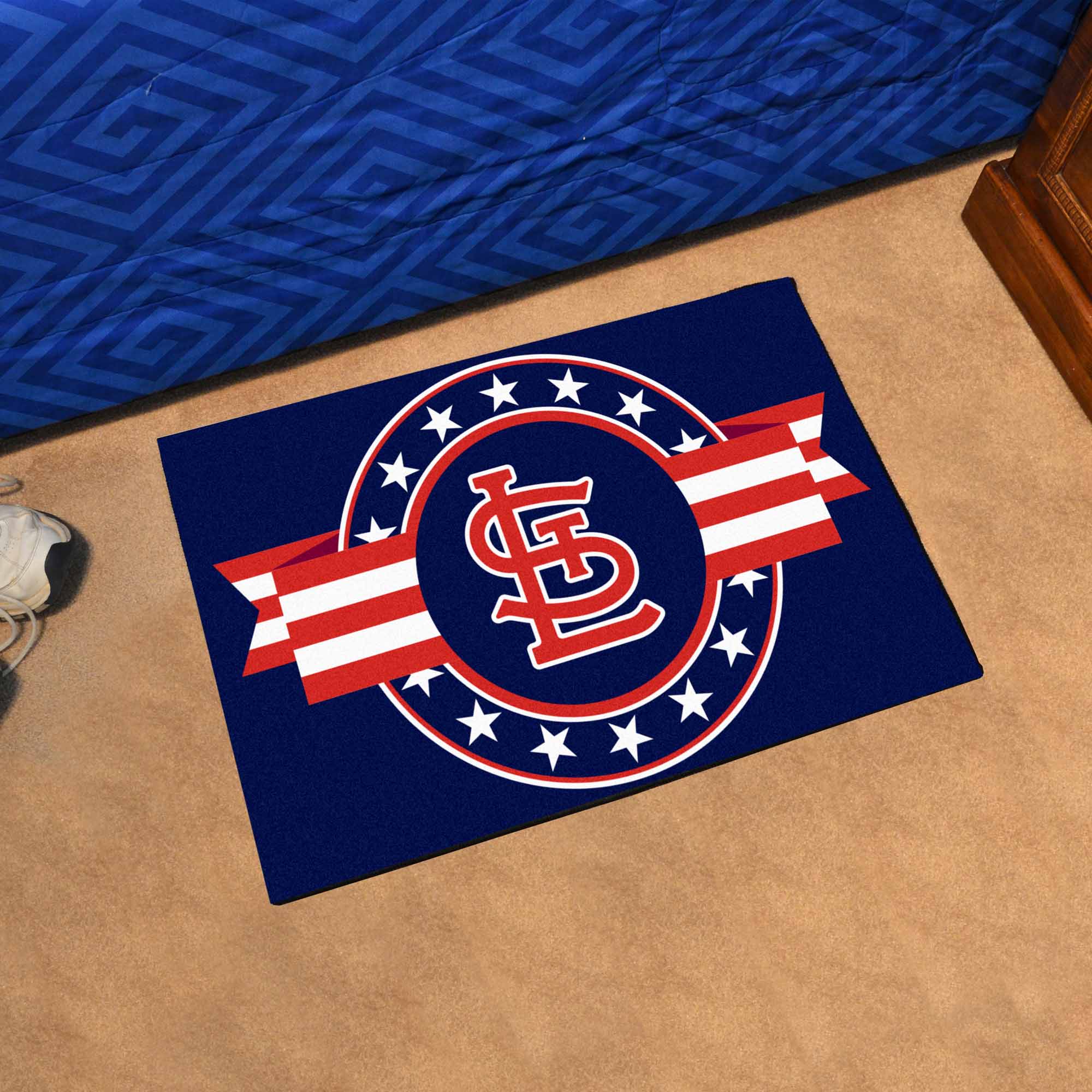 St. Louis Cardinals Starter Mat Accent Rug - 19in. x 30in. Patriotic Starter Mat