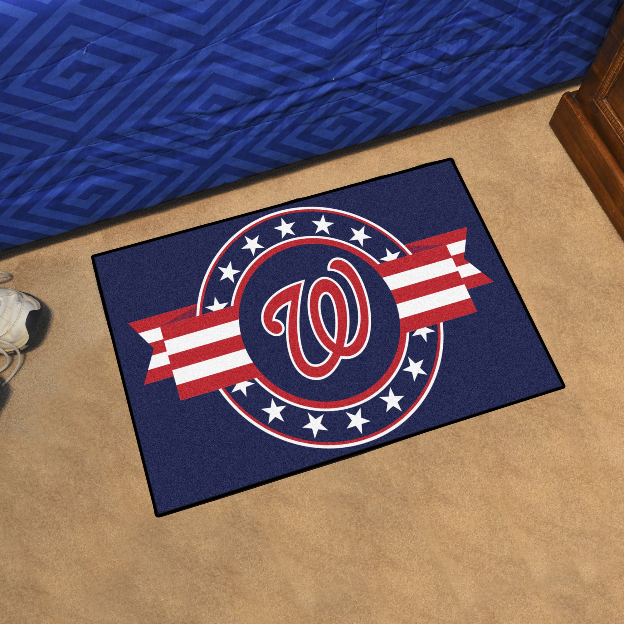 Washington Nationals Starter Mat Accent Rug - 19in. x 30in. Patriotic Starter Mat