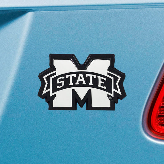 Mississippi State Bulldogs 3D Chrome Metal Emblem - Mississippi State