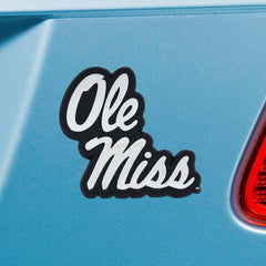 Ole Miss Rebels 3D Chrome Metal Emblem