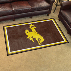 Wyoming Cowboys 4ft. x 6ft. Plush Area Rug