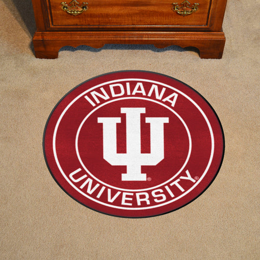 Indiana Hooisers Roundel Rug - 27in. Diameter