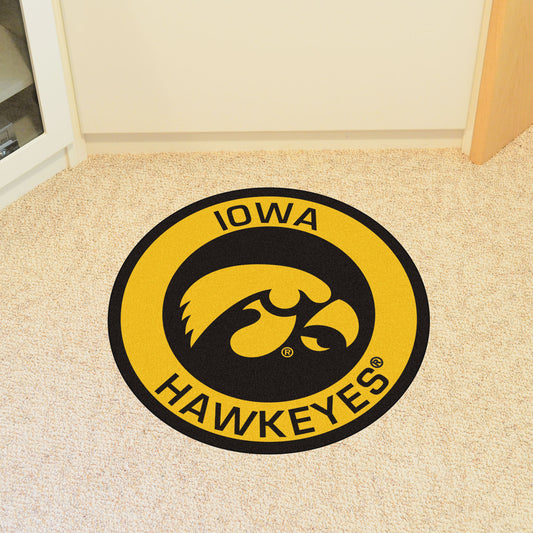 Iowa Hawkeyes Roundel Rug - 27in. Diameter