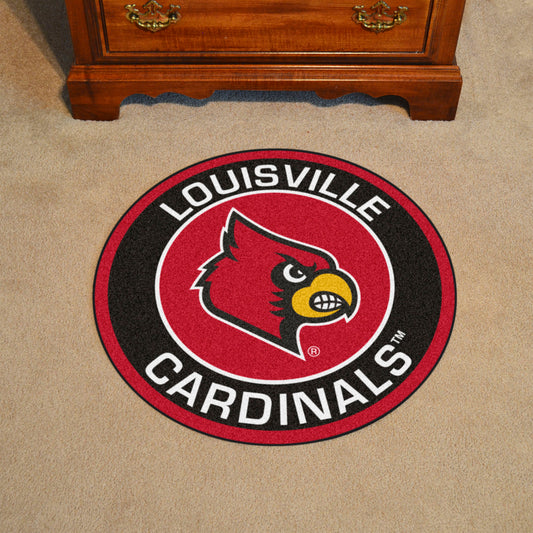 Louisville Cardinals Roundel Rug - 27in. Diameter