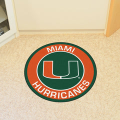 Miami Hurricanes Roundel Rug - 27in. Diameter