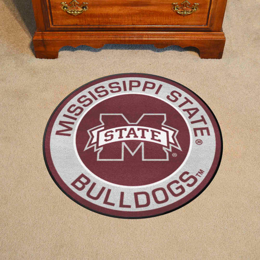 Mississippi State Bulldogs Roundel Rug - 27in. Diameter