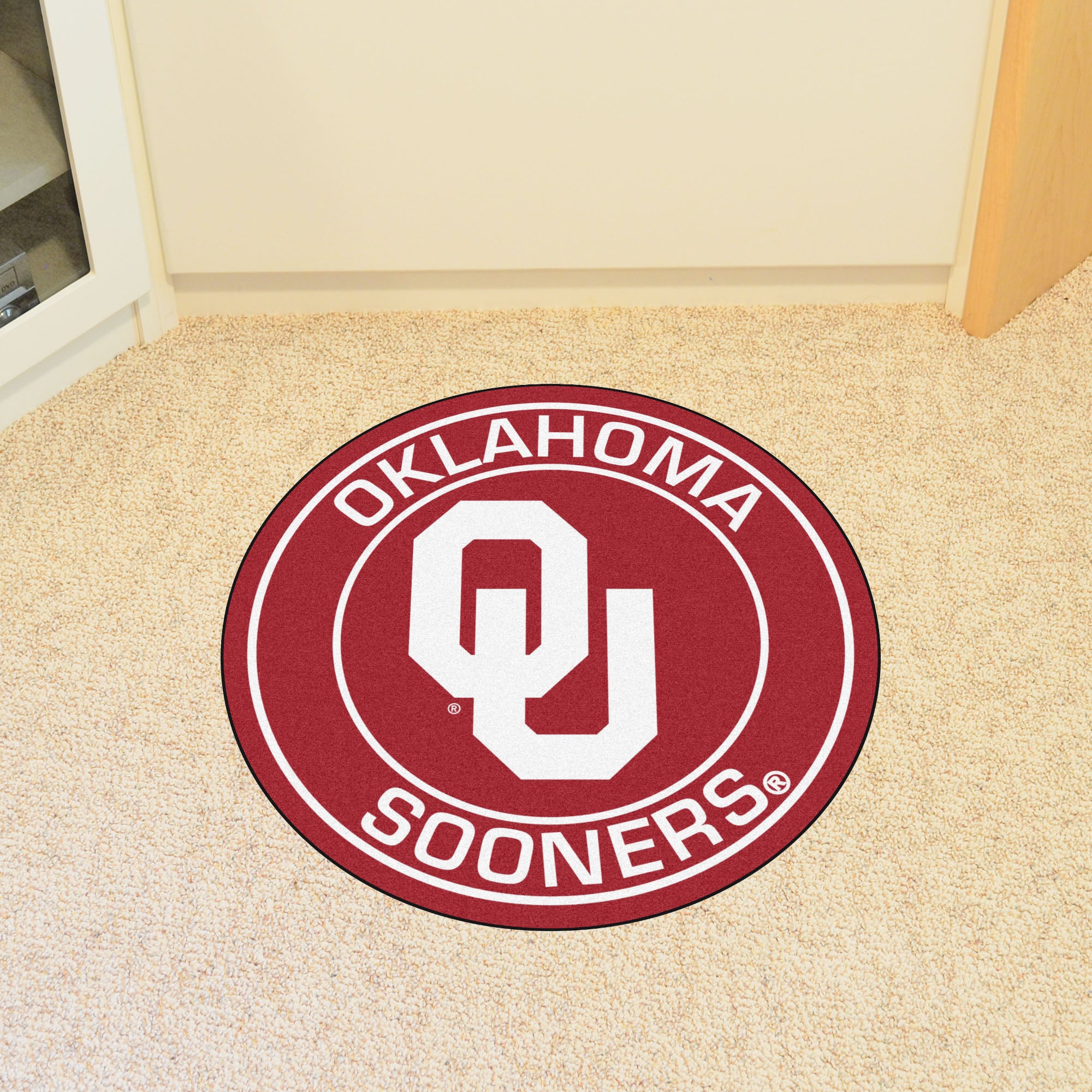 Oklahoma Sooners Roundel Rug - 27in. Diameter