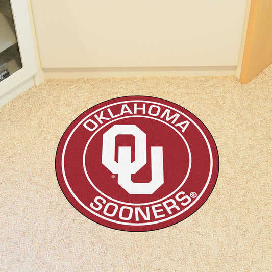 Oklahoma Sooners Roundel Rug - 27in. Diameter - Oklahoma