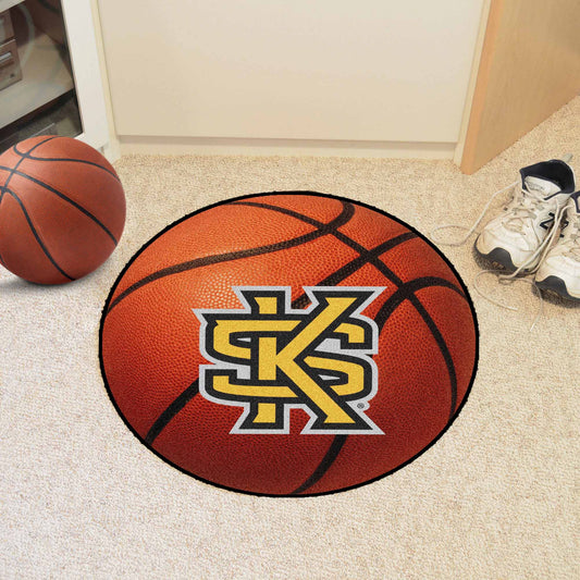 Kennesaw State Owls Basketball Rug - 27in. Diameter, KS