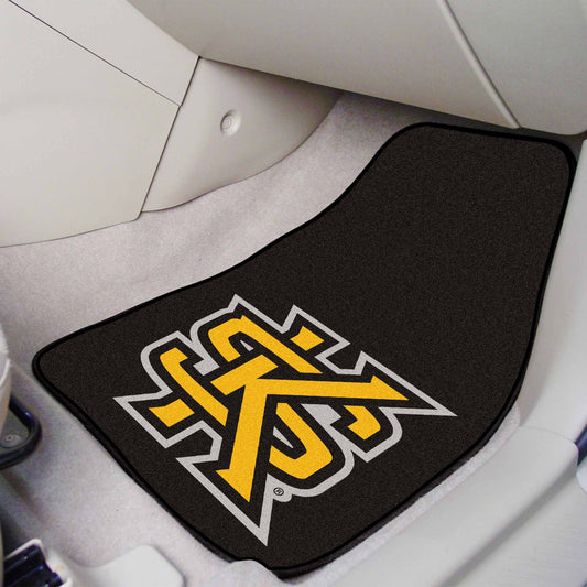 Kennesaw State Owls Front Carpet Car Mat Set - 2 Pieces, KS