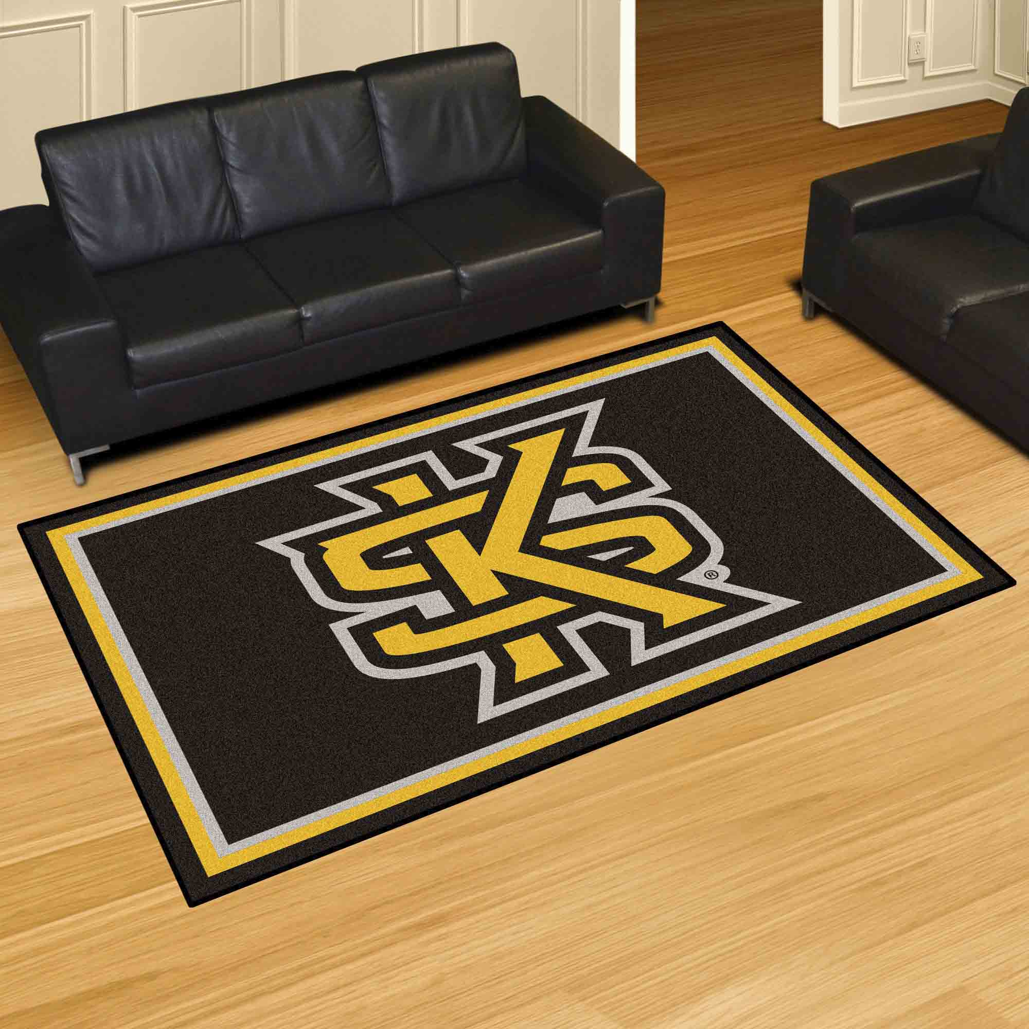 Kennesaw State Owls 5ft. x 8 ft. Plush Area Rug - Kennesaw State