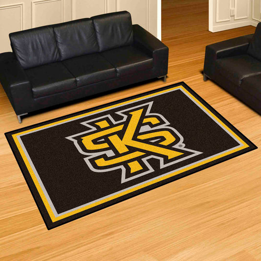 Kennesaw State Owls 5ft. x 8 ft. Plush Area Rug - Kennesaw State