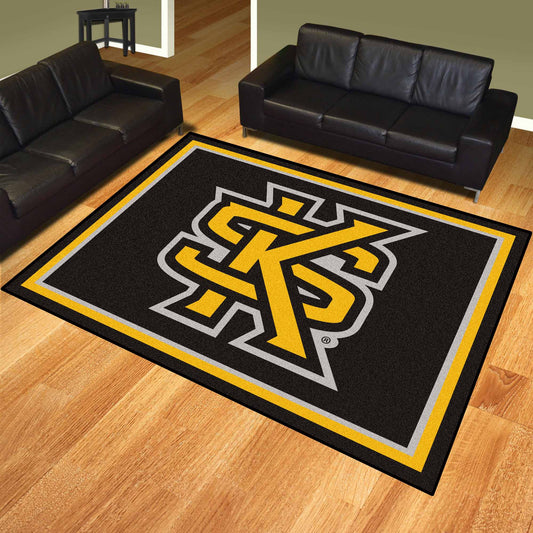 Kennesaw State Owls 8ft. x 10 ft. Plush Area Rug - Kennesaw State